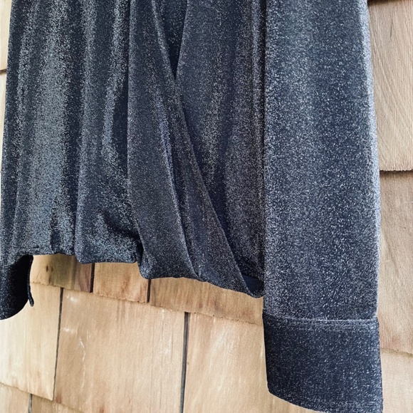 Calvin Klein Black Metallic Blouse - Picture 4 of 7